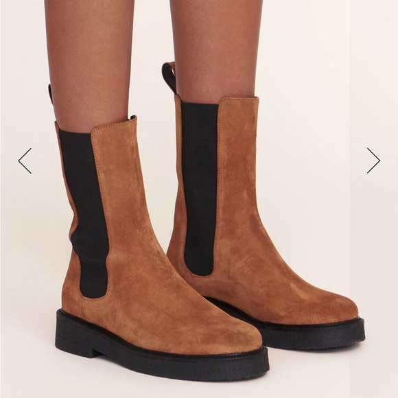 Staud Palamino Boot Tan Black - Picture 4 of 6